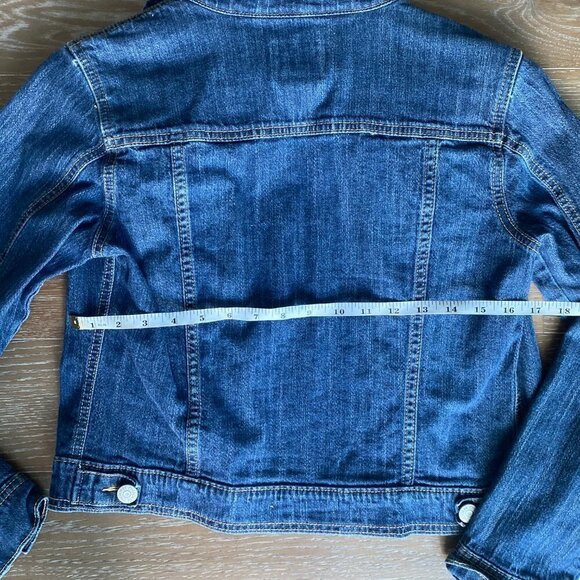Cherokee Distressed Denim Jacket | Blue | L - Picture 6 of 7